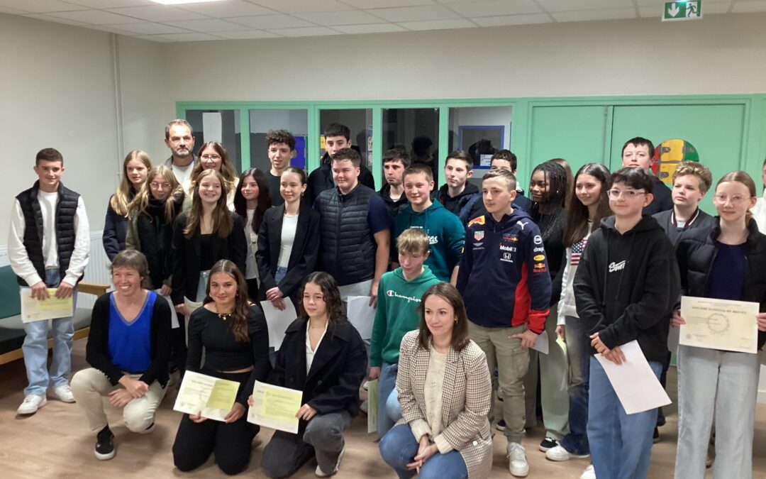 La remise des diplômes du Brevet des Collèges